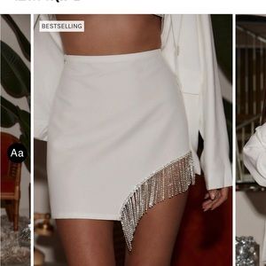12th Tribe white mini skirt- perfect for your bachelorette